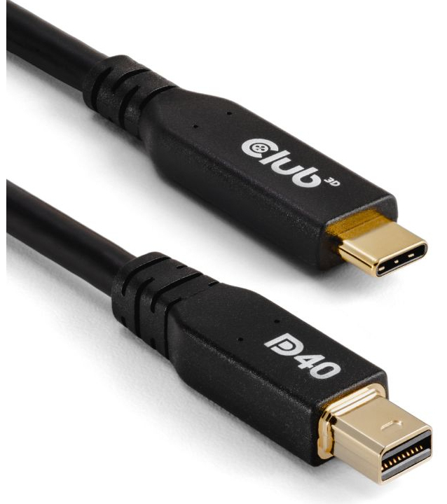 Club 3D Adapterkabel - 24 pin USB-C (M) zu Mini DisplayPort (M), Ansicht 2