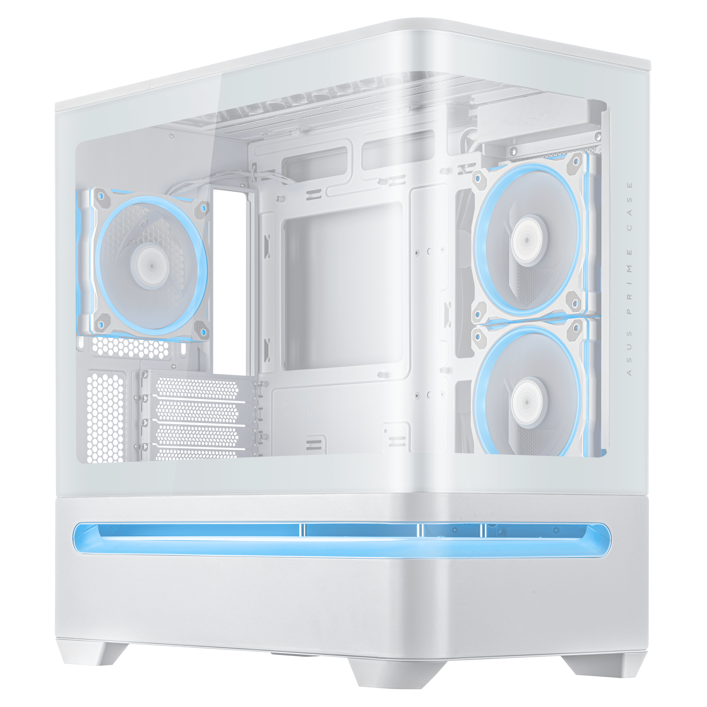 ASUS Prime AP202 - microATX Tower - Seitenteil mit Fenster (gehärtetes Glas), Ansicht 2