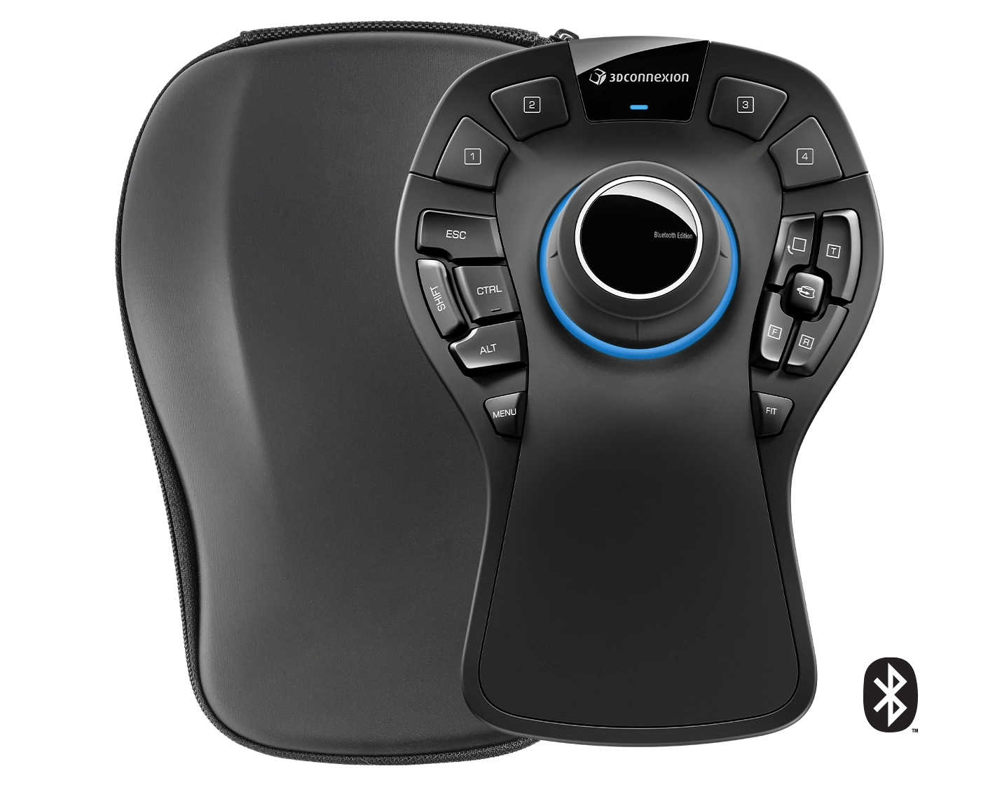 3Dconnexion SpaceMouse Pro Wireless - Bluetooth Edition - 3D-Maus - ergonomisch - 15 Tasten - kabellos - Bluetooth, Ansicht 2