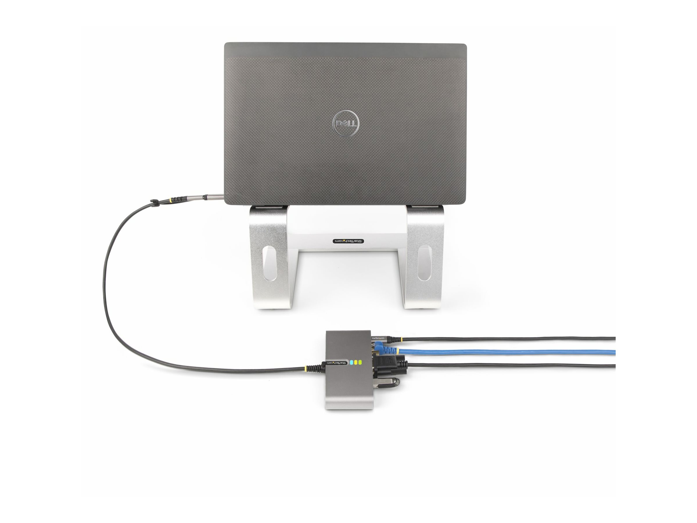 StarTech.com 2-Port USB-C/USB-A Hub with GbE and RS232 Serial, 2x USB-A, Ansicht 2
