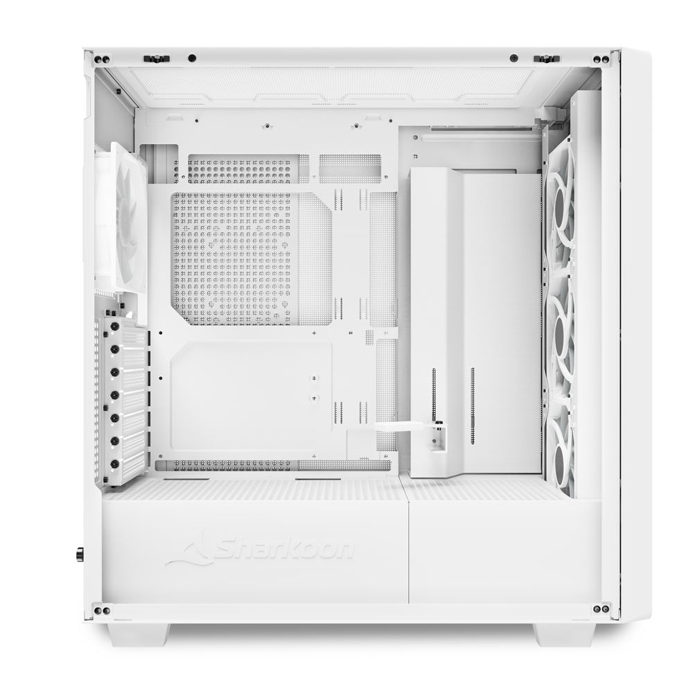 Sharkoon Gehäuse Rebel C70G RGB ATX 1x Glas weiß - Tower, Ansicht 4