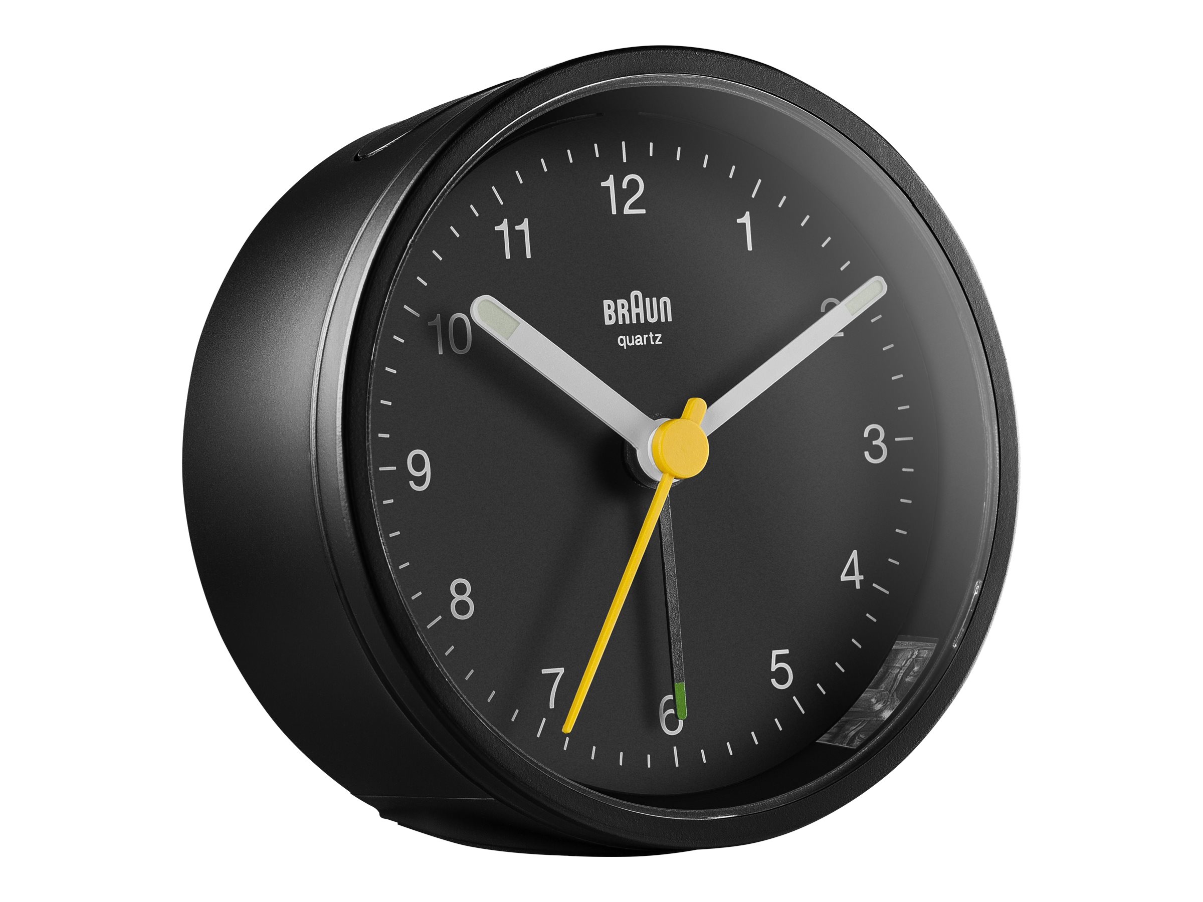 Braun Reflex BC12 - Wecker - rund - Quarz - Schreibtisch - Schwarz, Ansicht 2