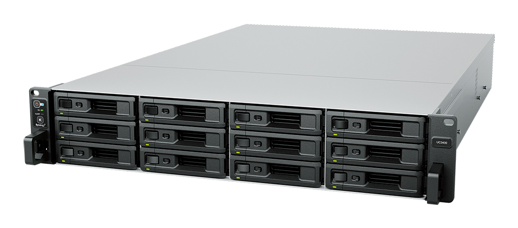 Synology UC3400 - NAS-Server - 12 Schächte - Rack, Ansicht 2