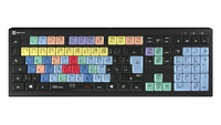 Logickeyboard LKB-CBASE-A2PC-DE - Volle Größe (100%) - Kabelgebunden - USB - Scherenschalter - QWERTZ - Schwarz