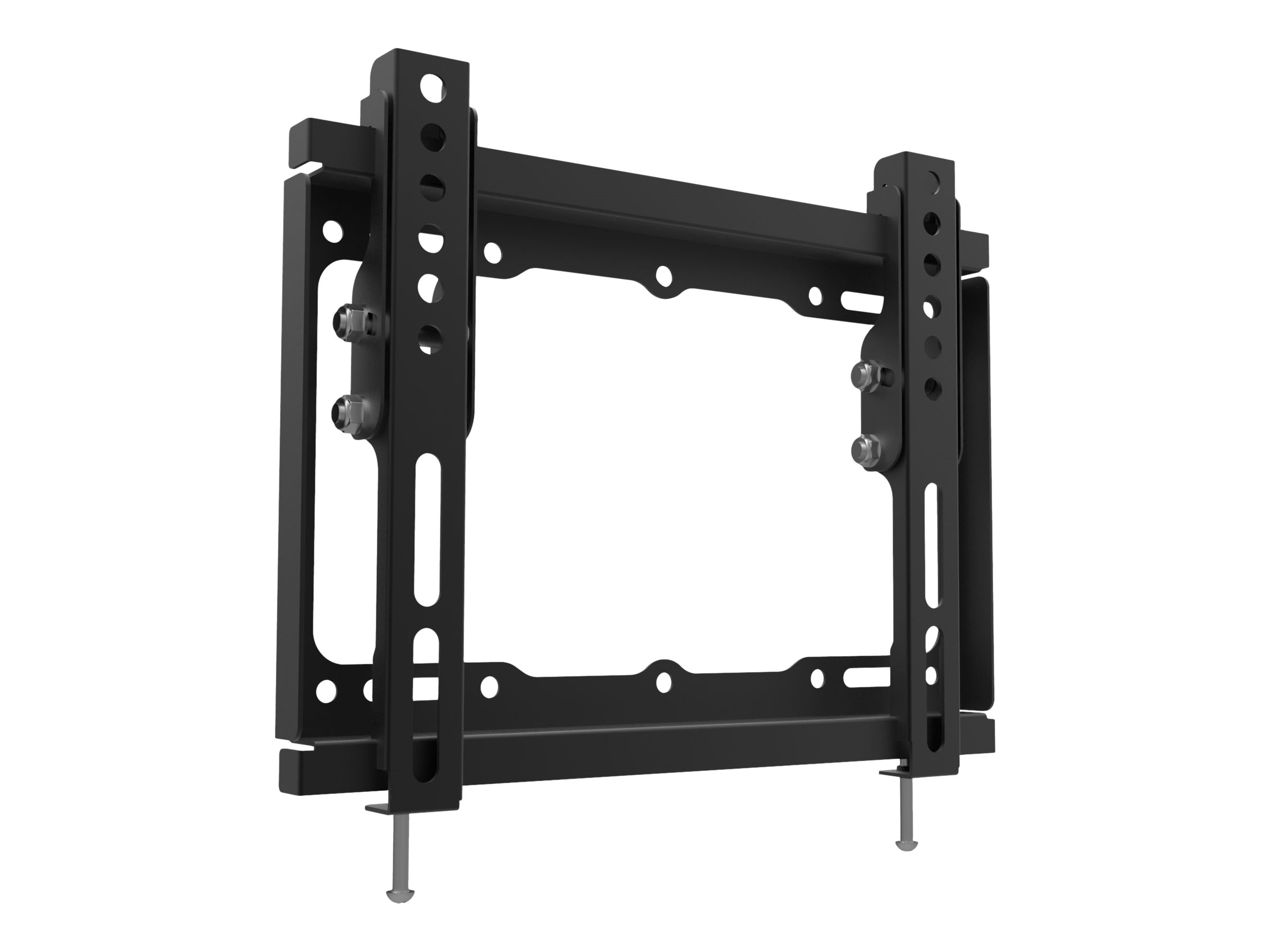 Equip Befestigungskit (Montageklammer, Slide-in-Platte) - für LCD-Display - Kunststoff, stainless steel - Schwarz - Bildschirmgröße: 58,4-109 cm (23"-43")