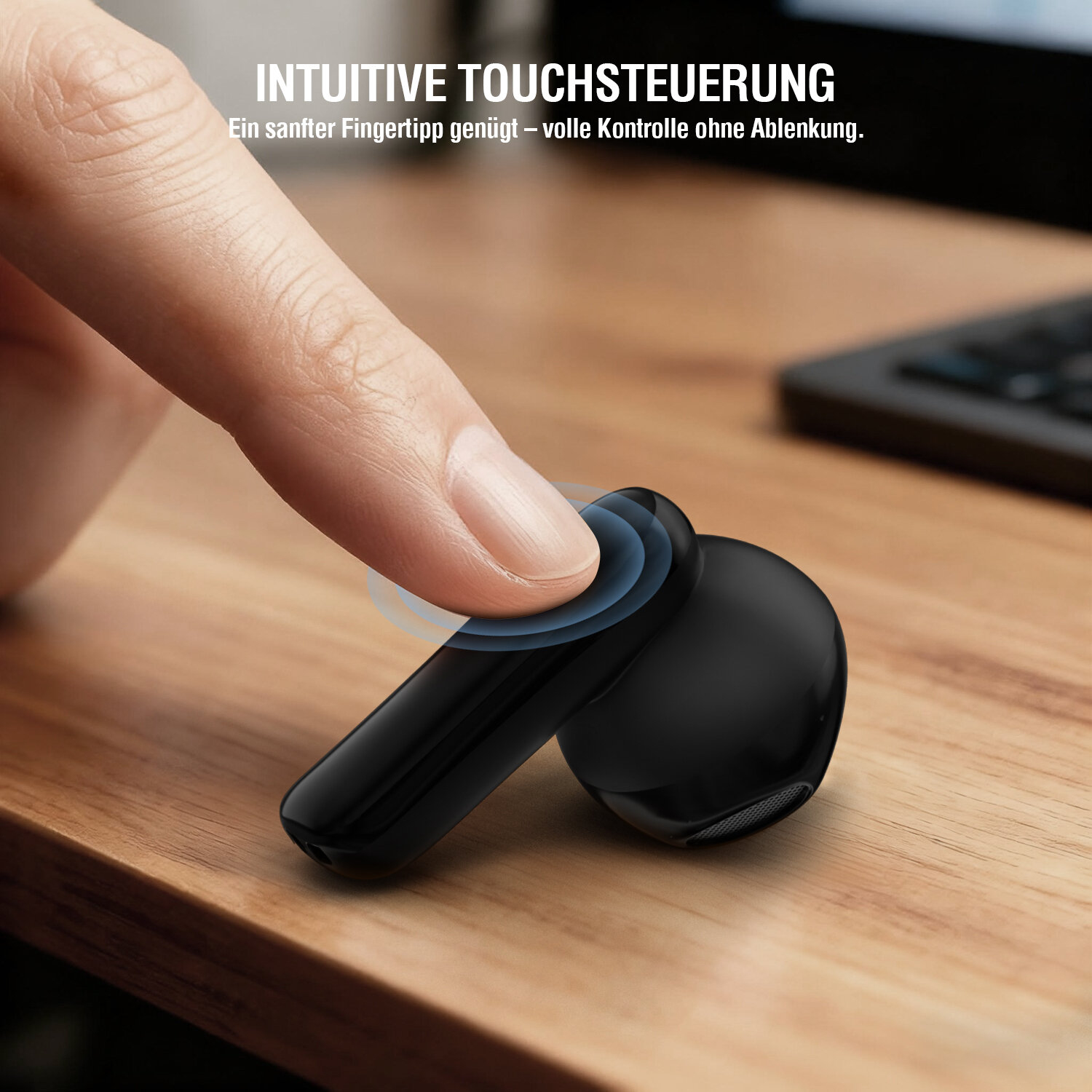 4smarts Wireless Headset SkyBuds Air schwarz - Headset, Ansicht 3
