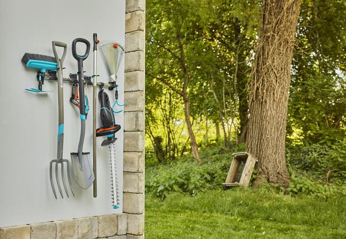 Gardena 3509-20 - Wand-montiert - 4 Haken - Schwarz - Silber - Kunststoff - Gummi - Stahl, Ansicht 3