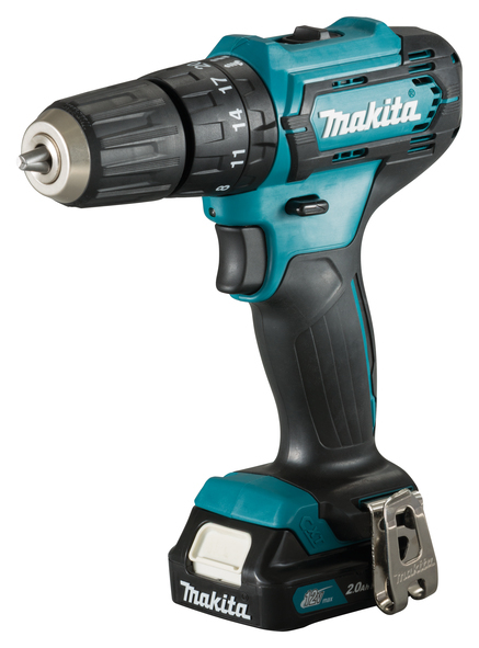 Makita HP333DSAX1 Akku-Schlagbohrschrauber inkl. Koffer + 2 Akkus 2.0Ah + Zubehör, Ansicht 2