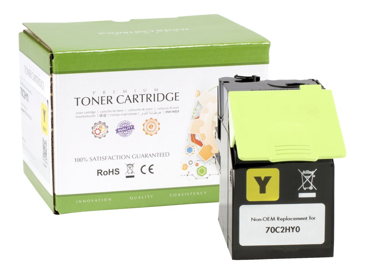 Static Control Gelb - kompatibel - Tonerpatrone (Alternative zu: Lexmark 70C2HY0)