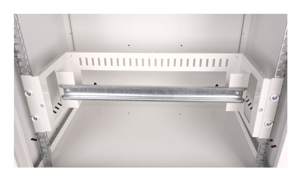 ROLINE 19 Zoll Hutschienenträger 3 HE 133x482x123 HxBxT grau, Ansicht 4
