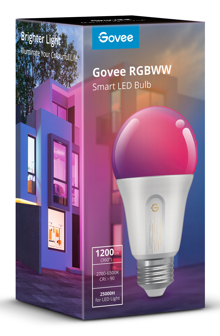 Govee Leuchtmittel Smart E27 2700-6500K RGBWW, Ansicht 3