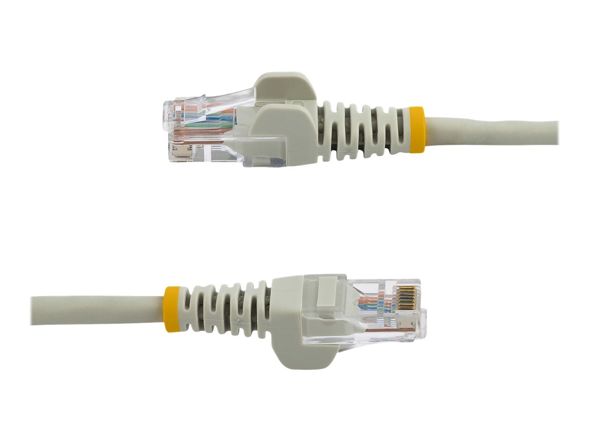 StarTech.com Cat5e Patchkabel mit Snagless RJ45 Anschluss - Netzwerkkabel 5m - Grau - Patch-Kabel - RJ-45 (M)