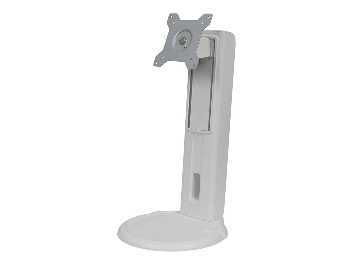 AG Neovo ES-02 - Aufstellung - für Flachbildschirm - ergonomisch - Kunststoff, Stahl - weiß - Bildschirmgröße: 38.1-61 cm (15"-24")