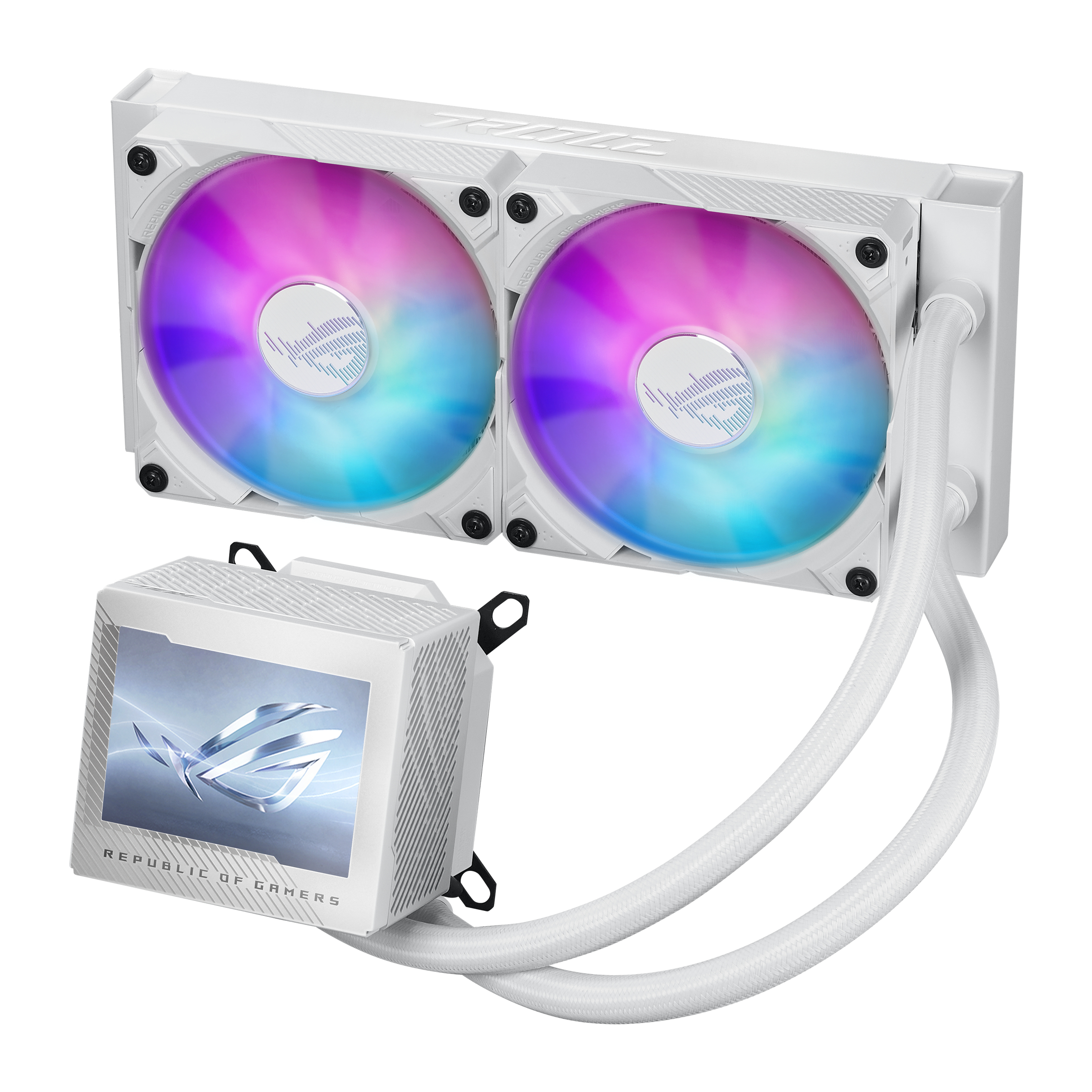 ASUS ROG RYUJIN III 240 ARGB - White Edition - Prozessor-Flüssigkeitskühlsystem - Kühlergröße: 240 mm, Ansicht 3