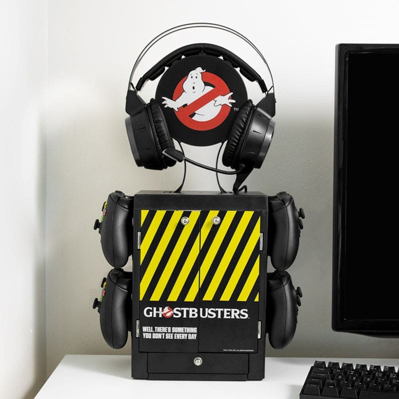 Numskull Games 5056280433576 - Ghostbusters Diskettenhalter für Spiele, Xbox, Schwarz, Gelb, Matt, Ansicht 2