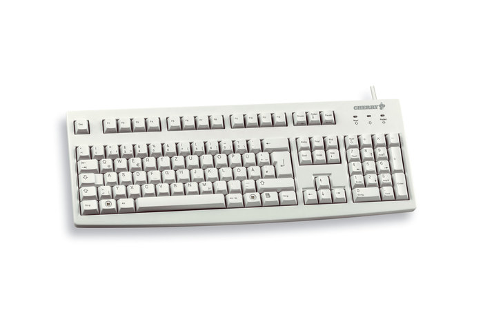 Cherry G83-6104 - Tastatur - USB - Hellgrau - TL: EU, QWERTY, Ansicht 2