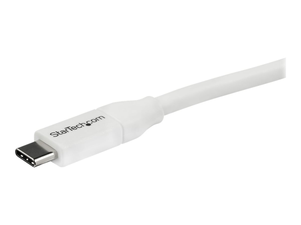 StarTech.com StarTech USB-C auf USB-C Kabel mit 5A Power Delivery - 4m - Weiss - ST/ST - USB 2.0 - USB-IF zertifiziert - USB Typ C Kabel - USB-Kabel - USB-C (M)