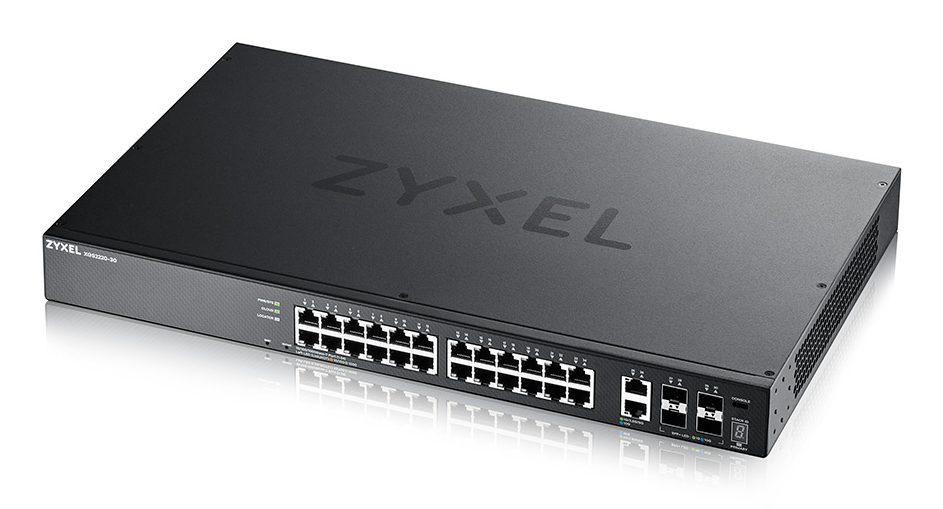 ZyXEL XGS2220-30 - Managed - L3 - Gigabit Ethernet (10/100/1000) - Rack-Einbau, Ansicht 2
