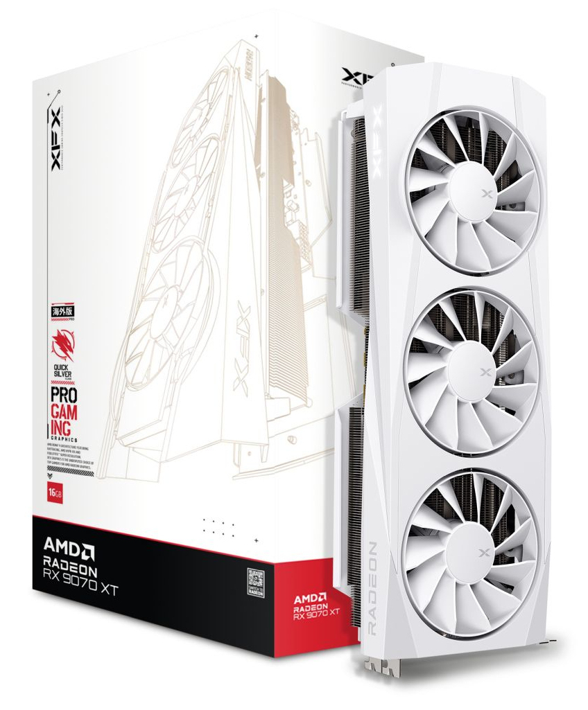 XFX QuickSilver Radeon RX 9070XT - Gaming Edition, Ansicht 3