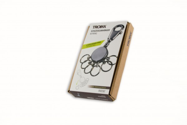 Troika KYR60-GM - Schlüsselanhänger - Schwarz - Chrom - 50 g, Ansicht 4