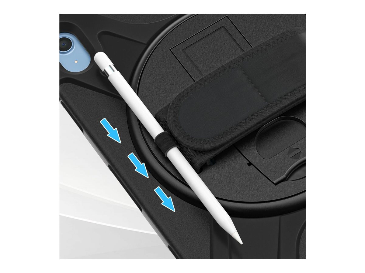 eSTUFF AUSTIN - Hintere Abdeckung für Apple 10.9-inch iPad (10. Generation) - Silikon, Polycarbonat - Schwarz - 7.9, Ansicht 3
