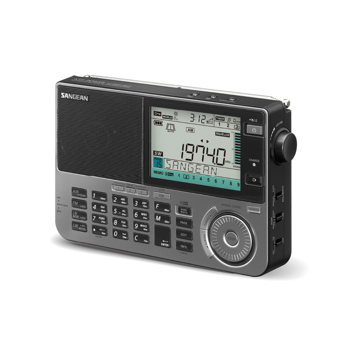 Sangean Electronics ATS-909 X2 graphite, Ansicht 2