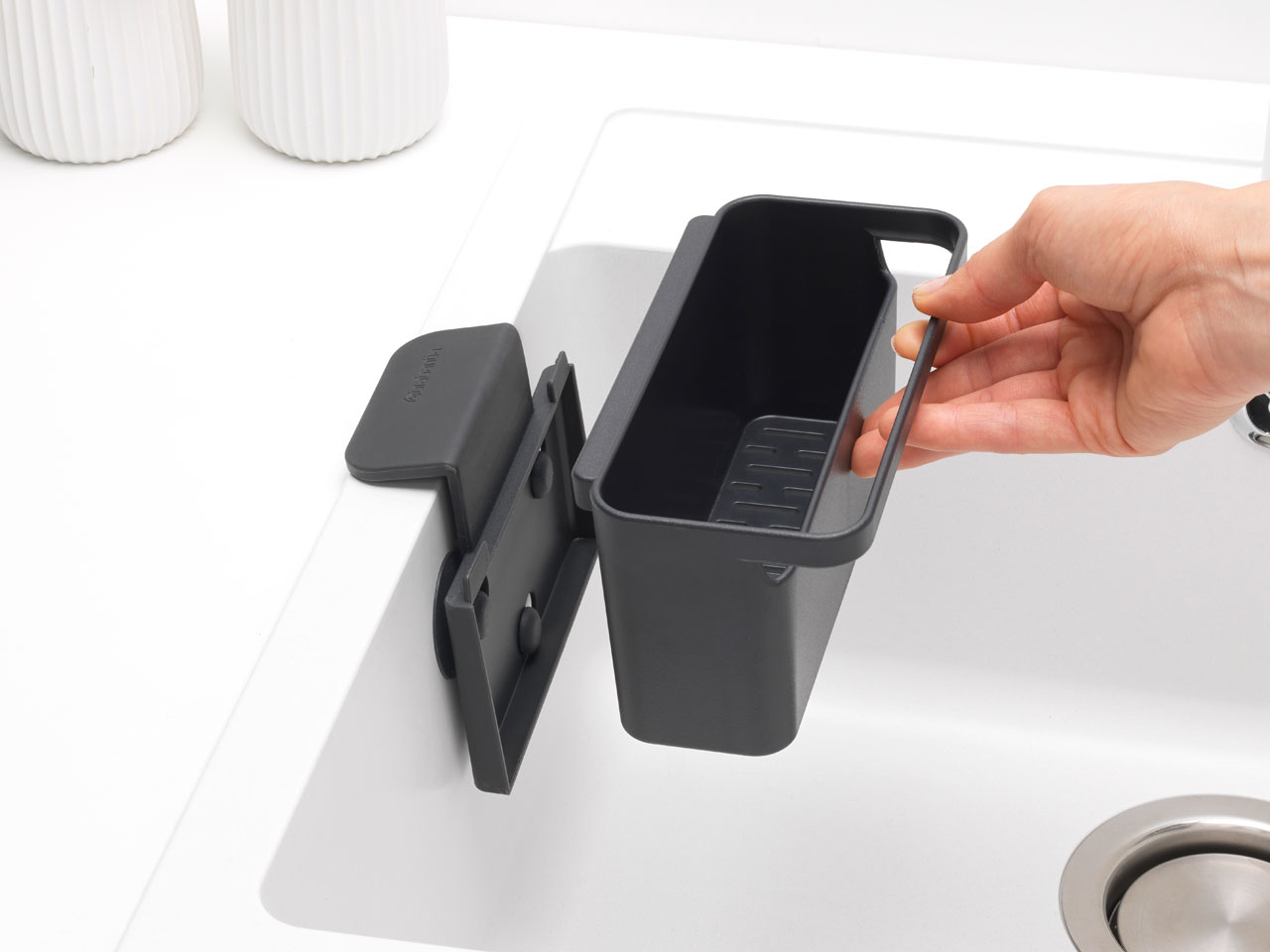 Brabantia 302466 - Badezimmer-Organizer - Grau - 128 mm - 171 mm - 105 mm, Ansicht 2