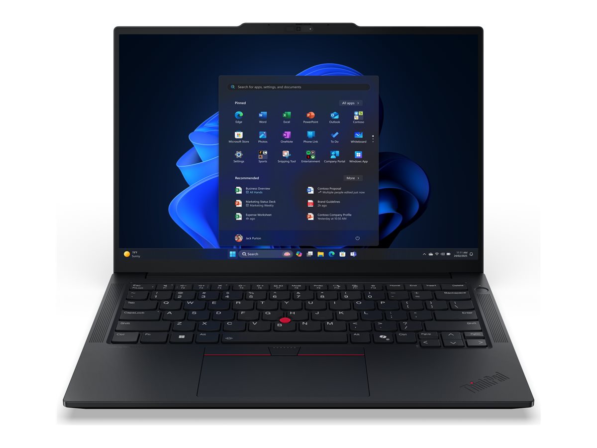 Lenovo ThinkPad E14 Gen 7 21U2 - 180°-Scharnierdesign - Intel Core Ultra 5 226V / 2.1 GHz - Win 11 Pro - Arc Graphics 130V - 16 GB RAM - 512 GB SSD TCG Opal Encryption 2, NVMe - 35.6 cm (14")