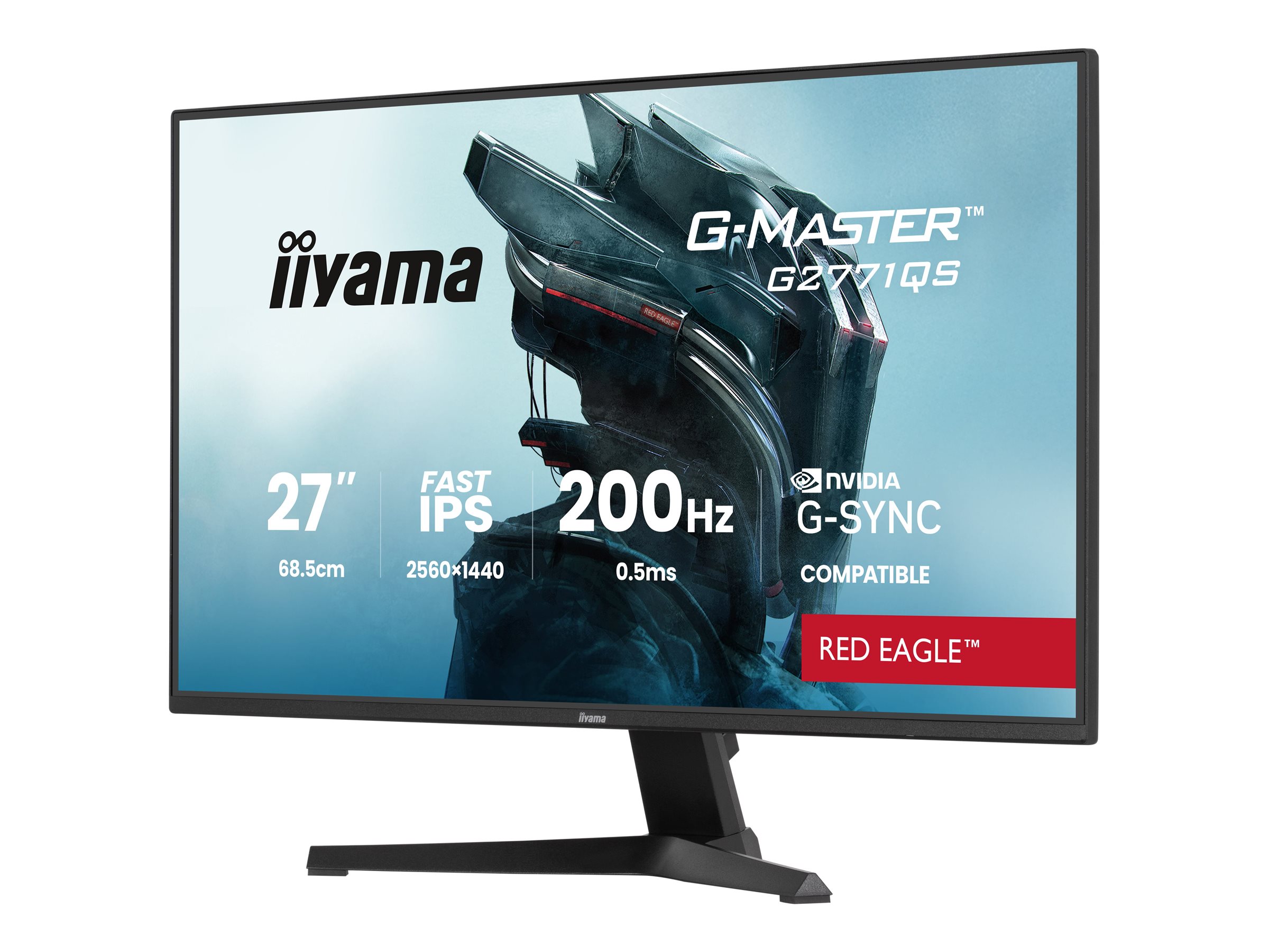 Iiyama G-MASTER Red Eagle G2771QS-B1 - LED-Monitor - Gaming - 69 cm (27), Ansicht 4