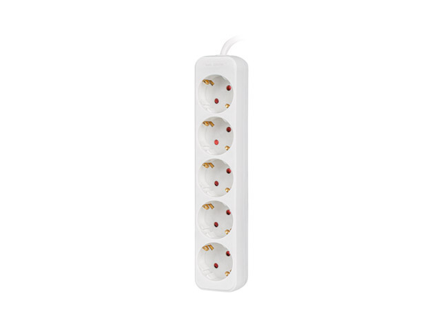Lanberg Steckdosenleiste 5x Schuko Kupfer weiß - Steckdosenleiste, Ansicht 4