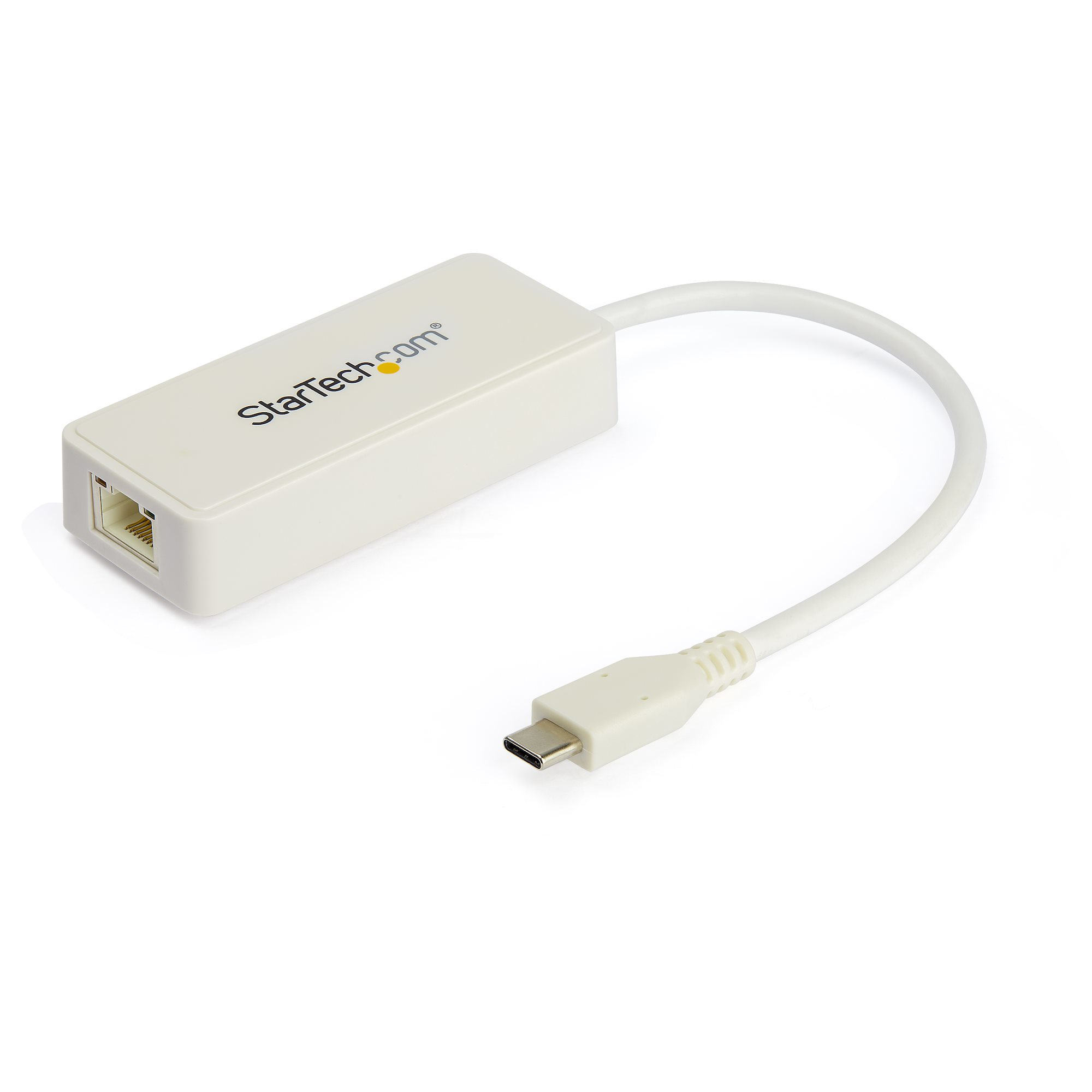 StarTech.com USB-C auf Gigabit Ethernet Adapter mit USB-A Port - 1Gbit/s NIC USB 3.0/USB 3.1 Typ-C Netzwerkadapter - USB-C/TB3 Kompatibler 1GbE NIC - Windows, MacOS, Chromebook - Weiß, Kabelgebunden, USB Typ-C, Ethernet, 5000 Mbit/s, Weiß