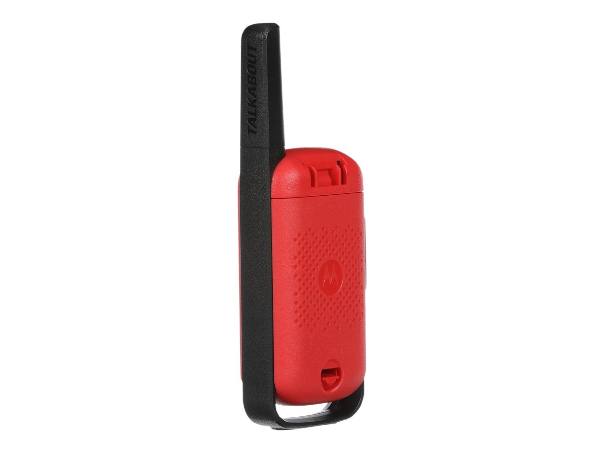 Motorola Solutions Zebra Talkabout T42 - Tragbar - Zwei-Wege Funkgerät - 446 MHz - 16 Kanäle - schwarz/rot (2er Pack), Ansicht 5