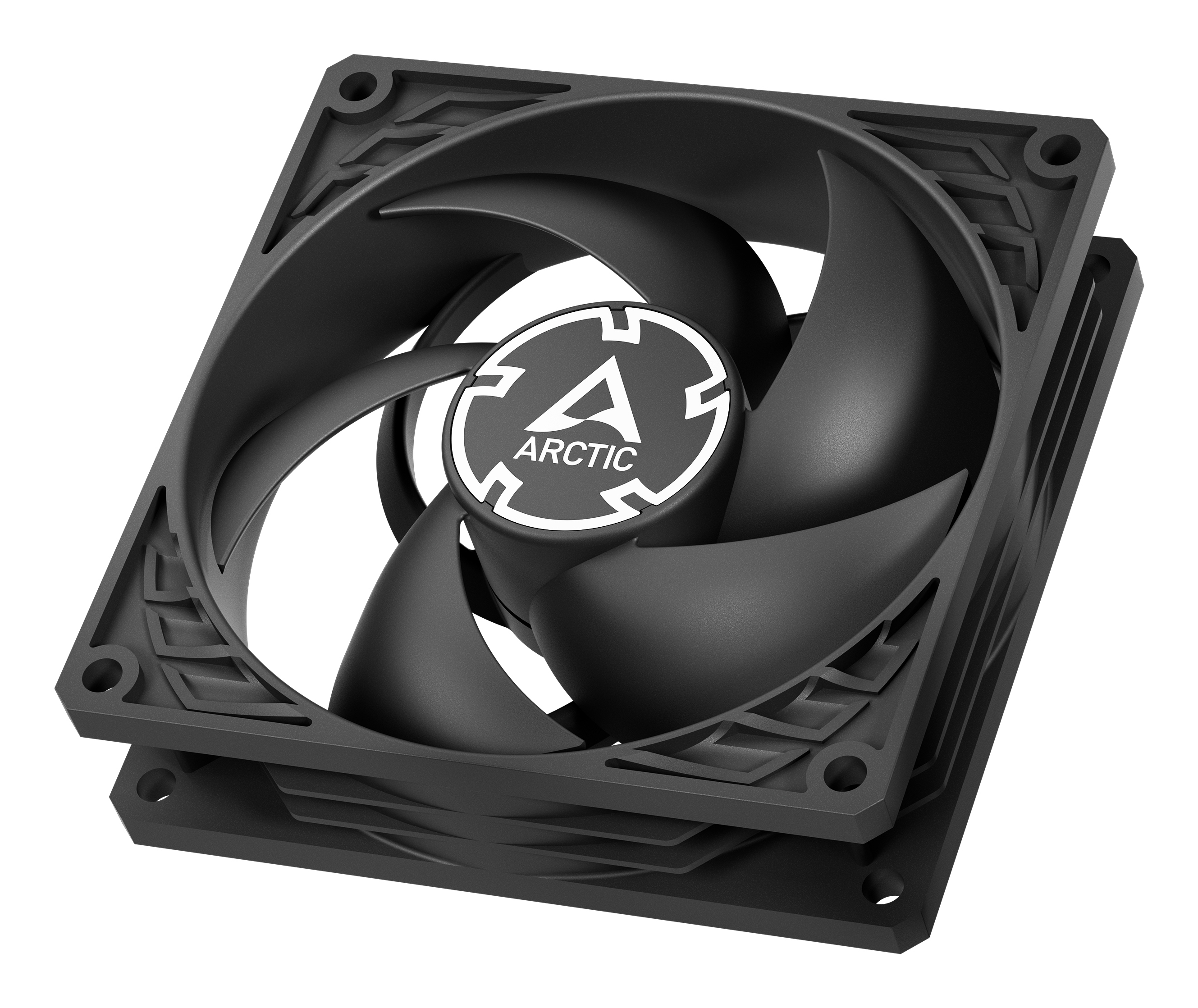 Arctic P9 PWM PST (Black) - 92 mm PWM-Lüfter mit Kabelsplitter, Ventilator, 9,2 cm, 65,97 m³/h, Schwarz, Ansicht 4