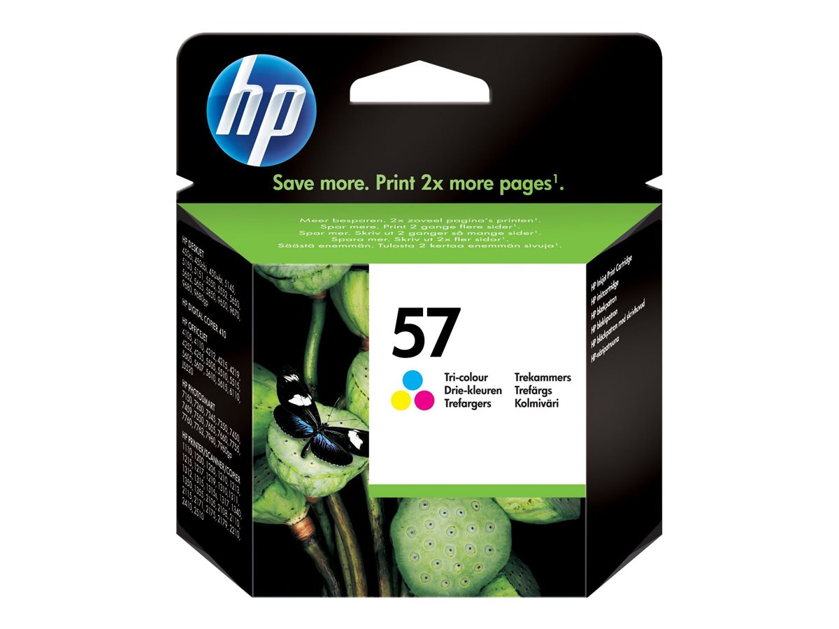 HP 57 - Farbe (Cyan, Magenta, Gelb) - original - Tintenpatrone - für Deskjet 51XX, F4135, F4150, F4172, F4175, F4185, F4188, F4190, F4194; Photosmart 7550