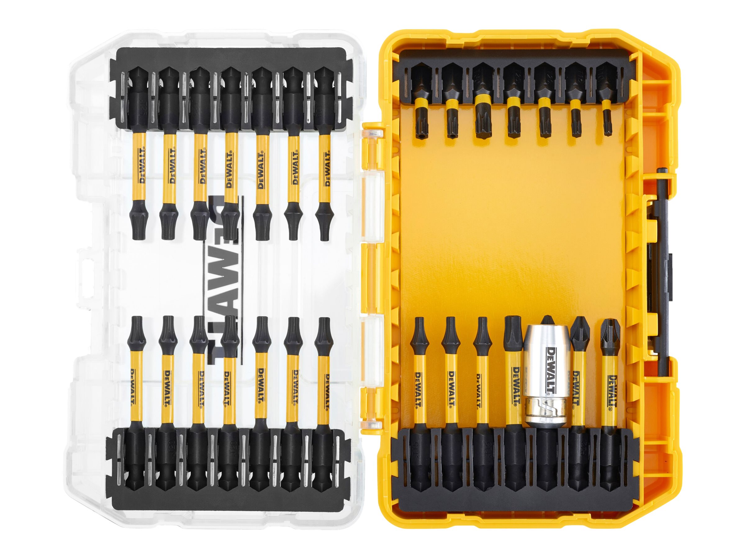 DeWalt DT70734T Extreme FlexTORQ Bitset/Steckschlüsselsatz inkl. Werkzeugbox, 29-tlg., Ansicht 3