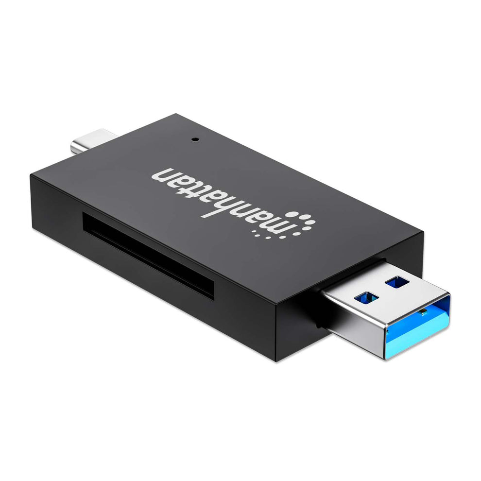 Manhattan USB 3.0 Typ-C/-A Kartenlesegerät microSD SD/MMC - Micro SD - MultiMediaCard (MMC), Ansicht 3