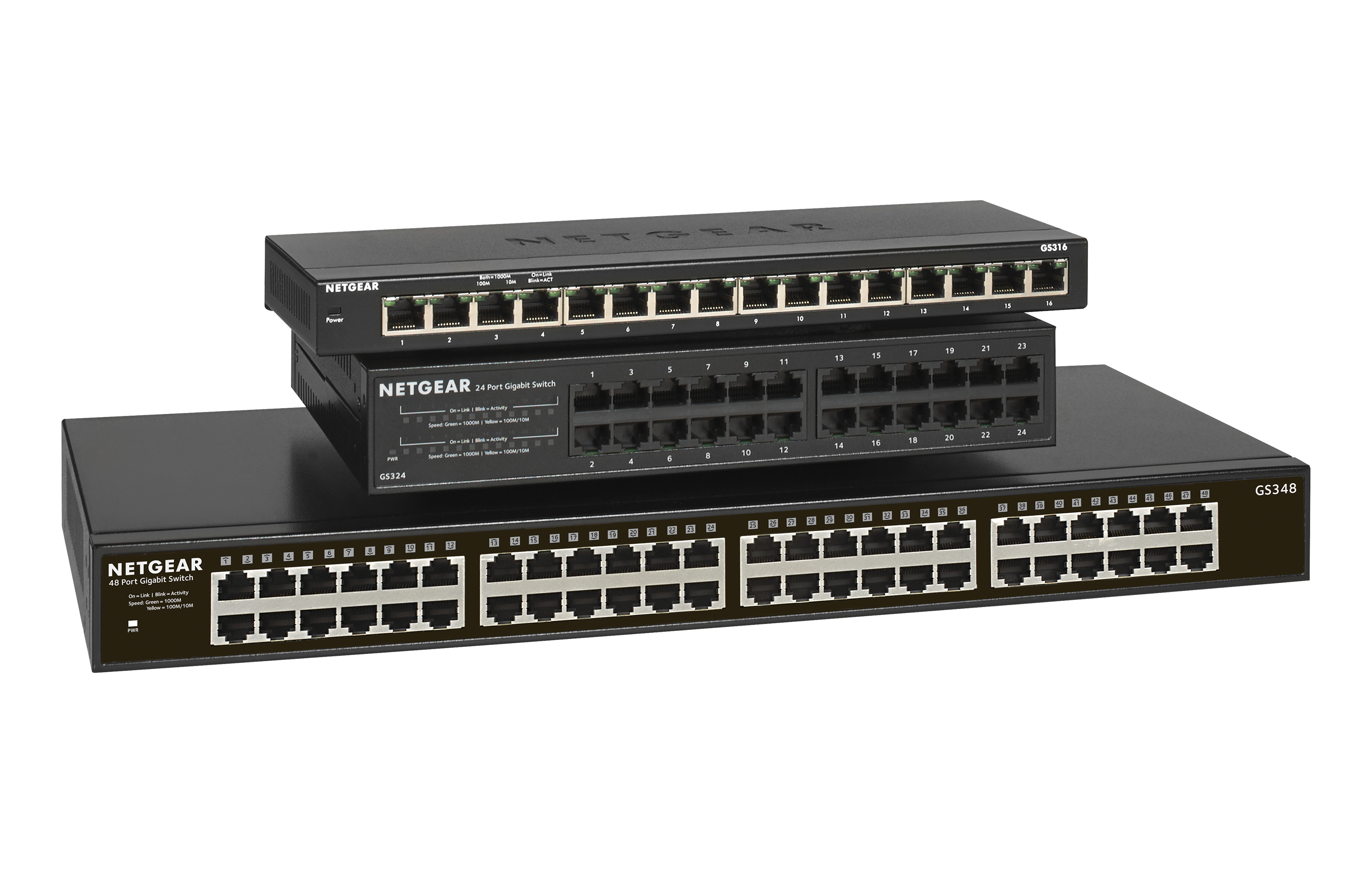 Netgear SOHO GS348 - Switch - unmanaged - 48 x 10/100/1000, Ansicht 4