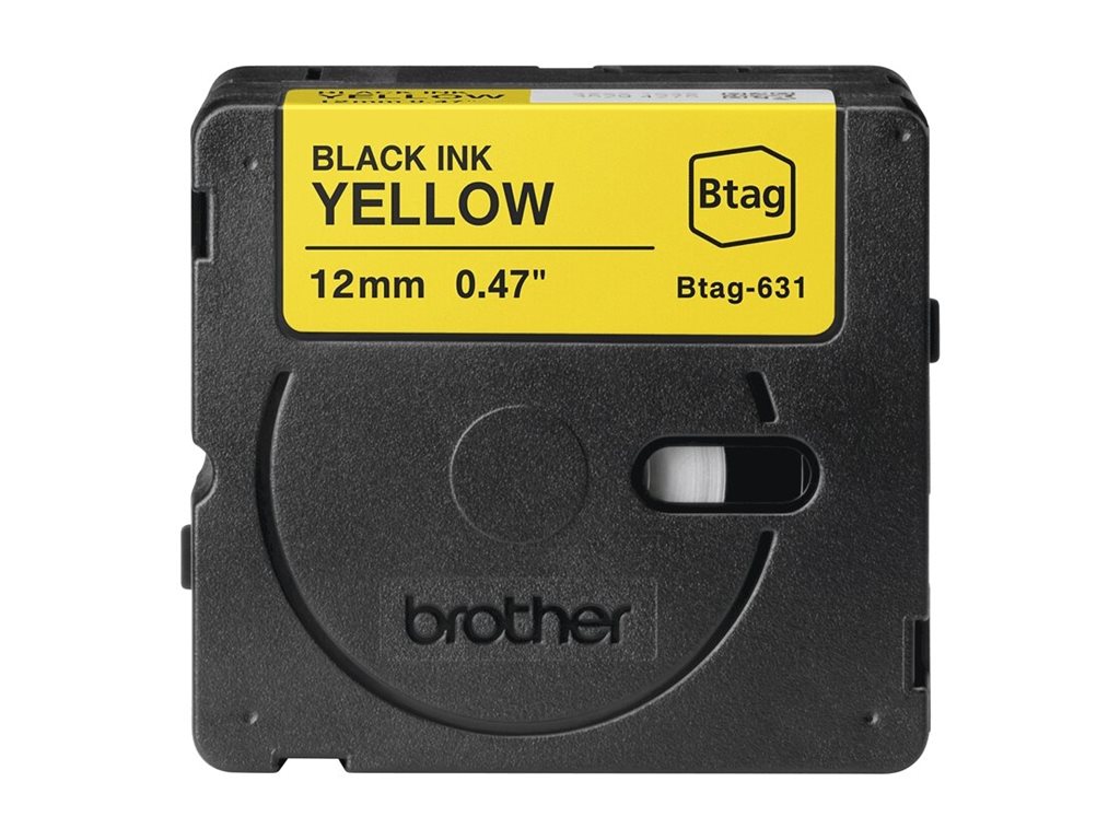 Brother BTAG-631 - Schwarz auf Gelb - Rolle (1,2 cm x 4 m), Ansicht 2