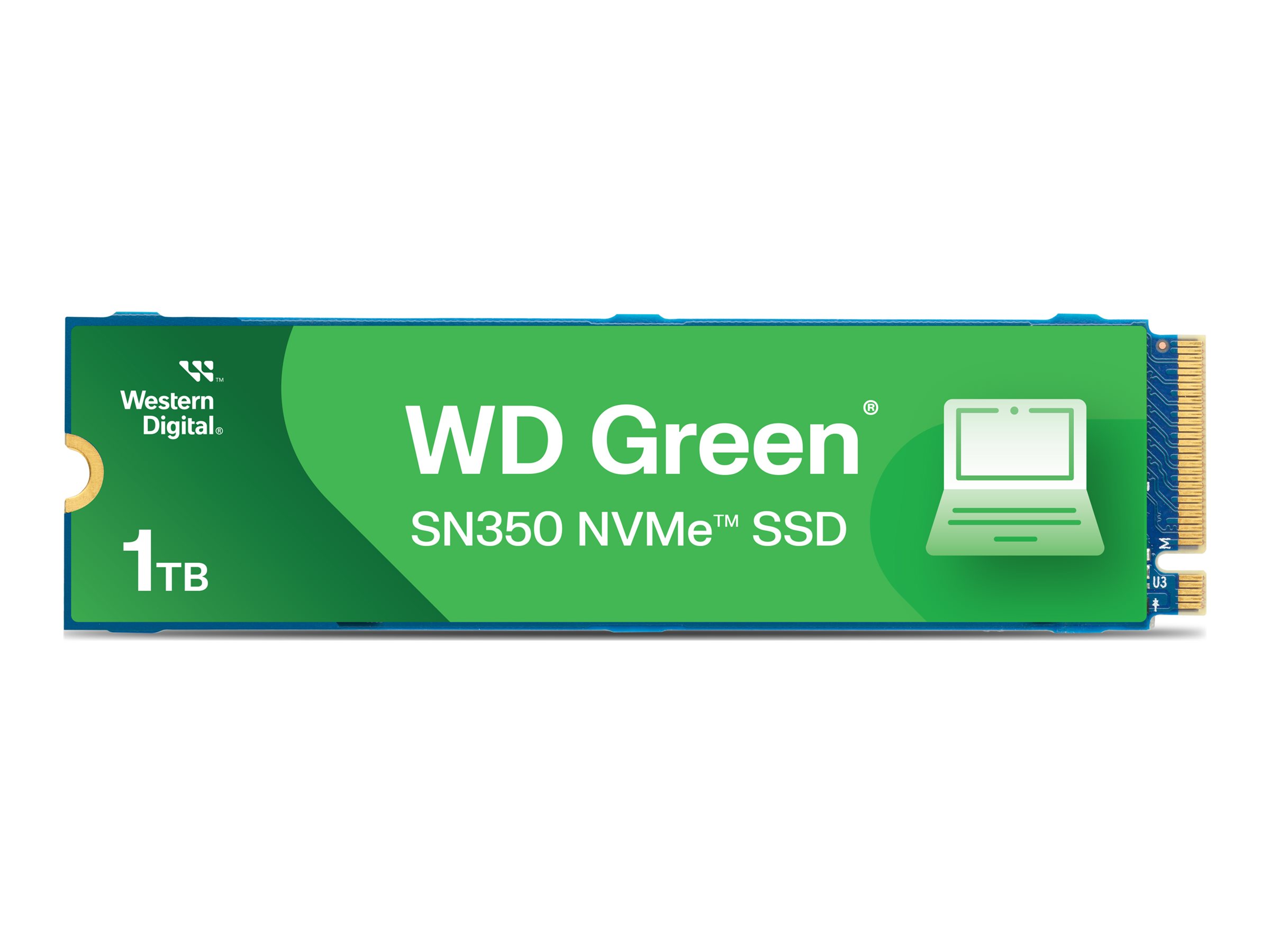 WD Green SN350 NVMe SSD WDS100T3G0C - SSD - 1 TB - intern - M.2 2280 - PCIe 3.0 x4 (NVMe), Ansicht 2