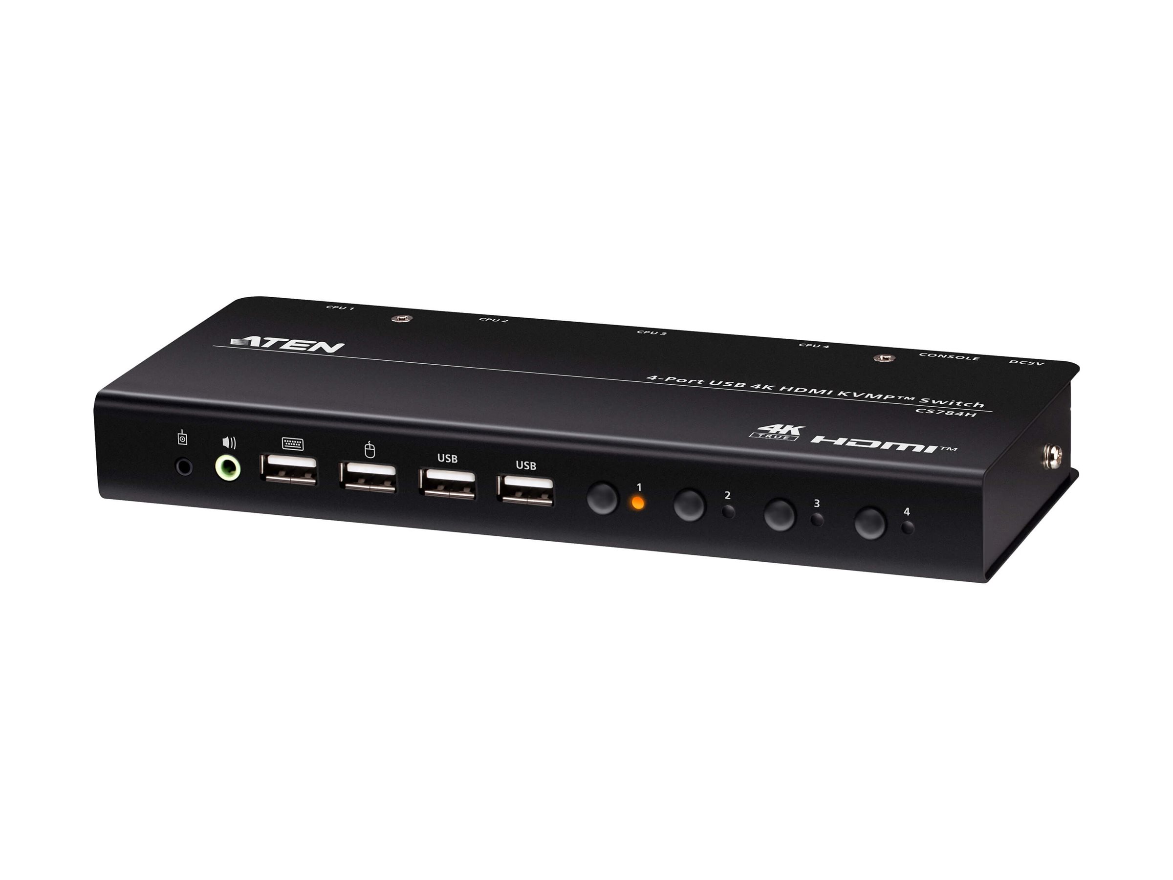 ATEN CS784H - KVM-/Audio-/USB-Switch - 4 x KVM/Audio/USB