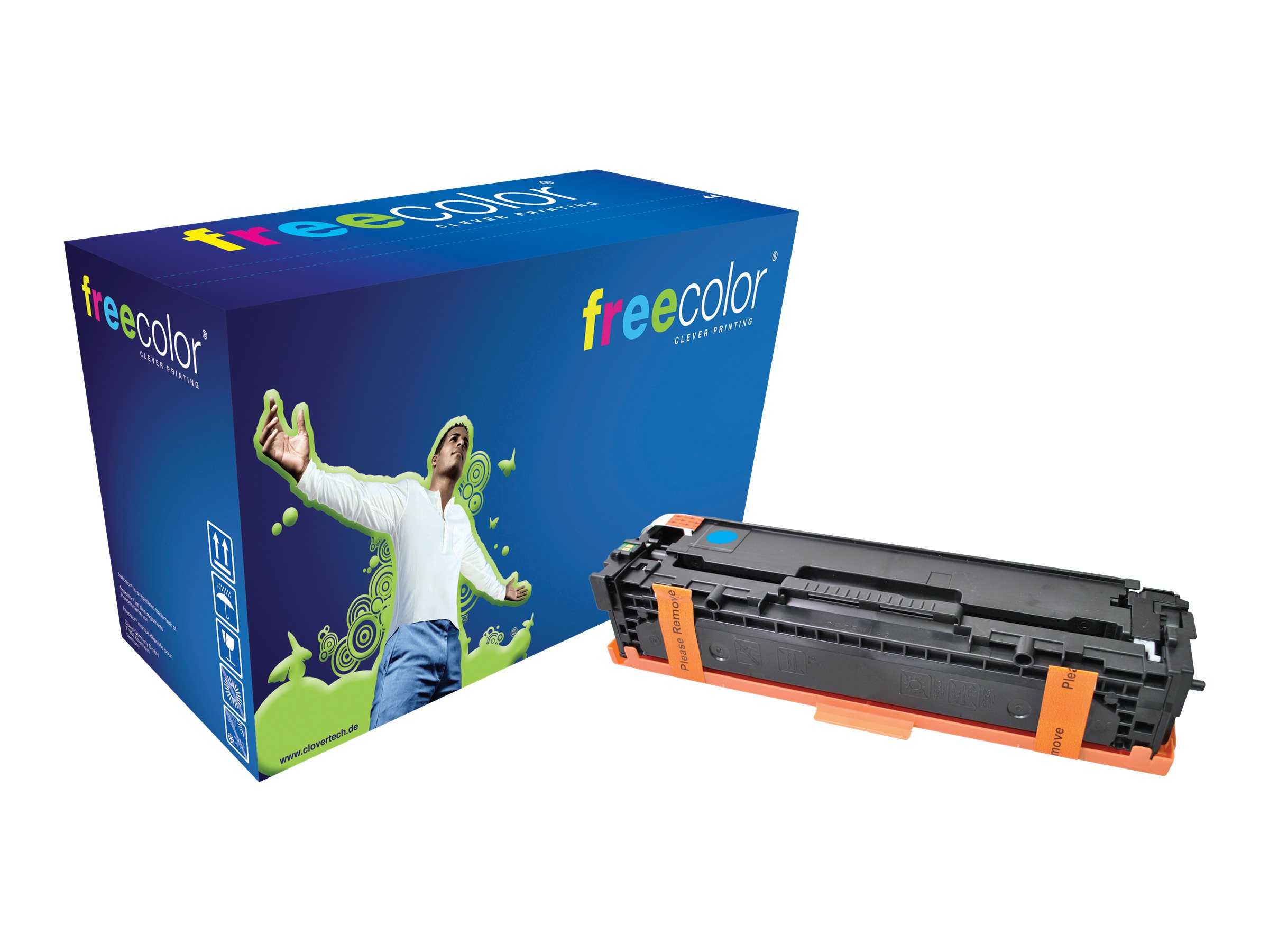 freecolor Cyan - kompatibel - Tonerpatrone (Alternative zu: HP CB541A)