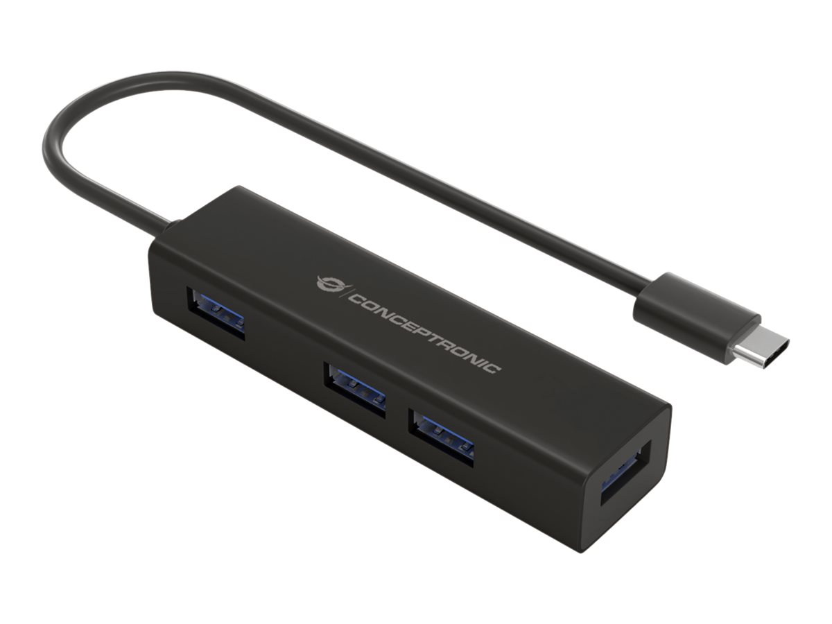 Conceptronic HUBBIES07B - Hub - 4 x SuperSpeed USB 3.0, Ansicht 3
