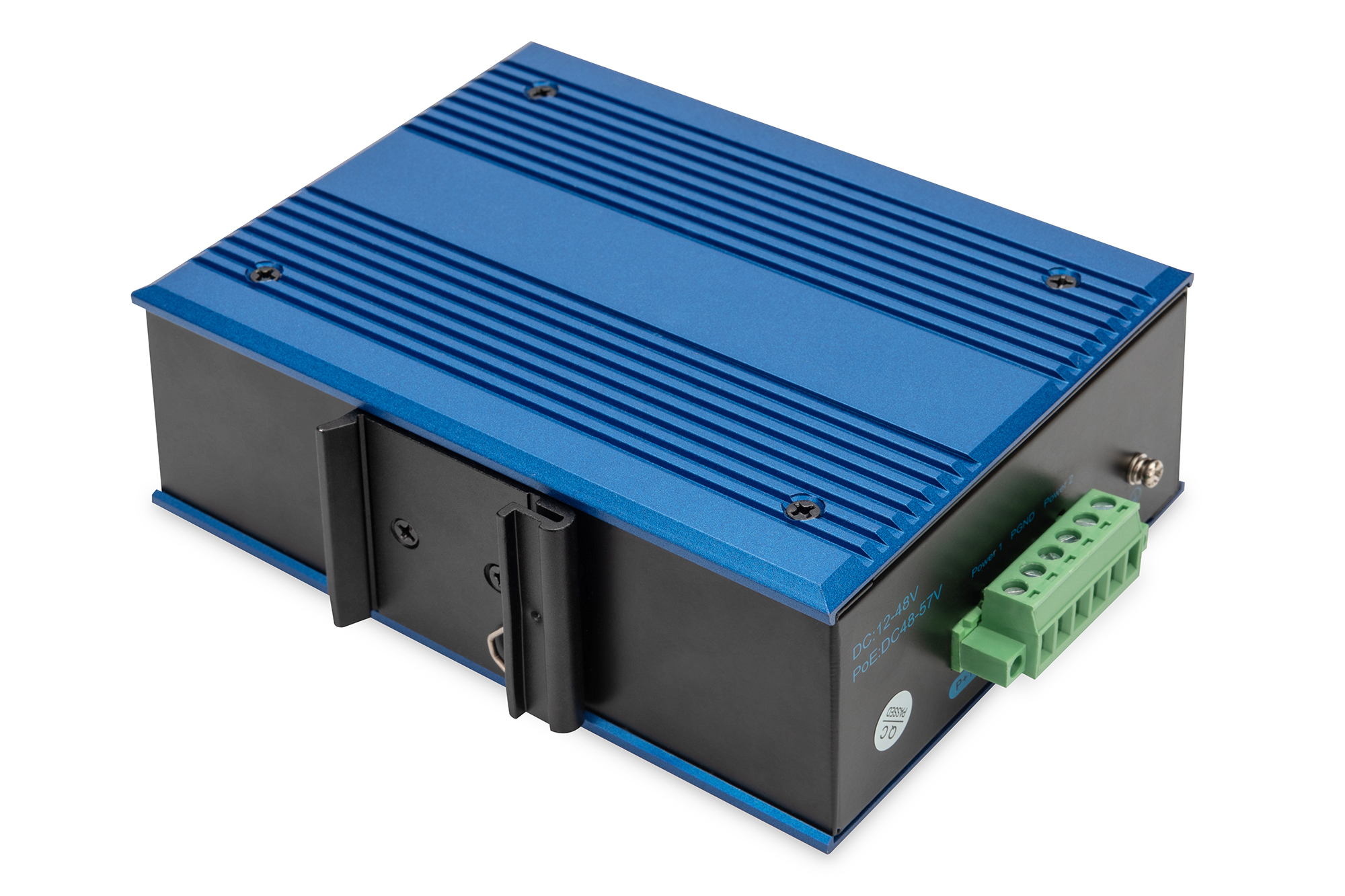 DIGITUS Industrial Ethernet Switch 8-Port 10/100Base-TX DC 48-57V - Switch - 0,1 Gbps, Ansicht 2