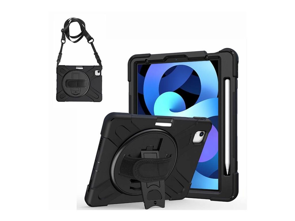 eSTUFF AUSTIN - Hintere Abdeckung für Tablet - Polycarbonat, Silikon - Schwarz - für Apple 11-inch iPad Air (M2), Ansicht 3