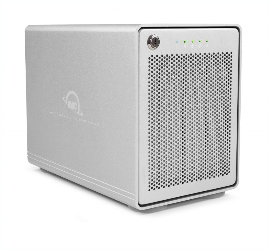 OWC Mercury Elite Pro Quad - HDD-Gehäuse - 2.5/3.5 - Serial ATA III - USB Anschluss - Silber, Ansicht 2