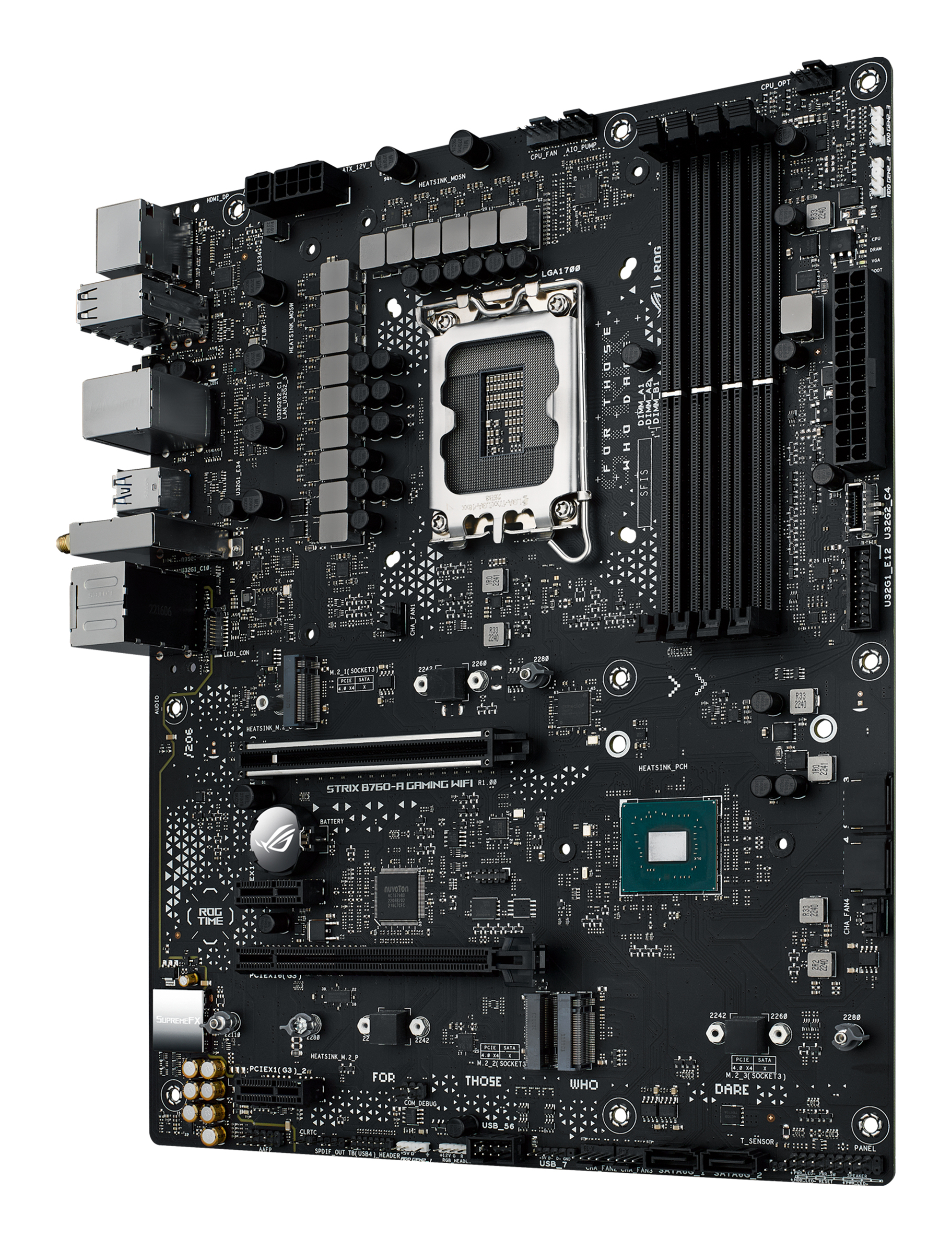 ASUS MB ASUS ROG STRIX B760-A GAMING WIFI (Intel,1700,DDR5,ATX), Ansicht 4