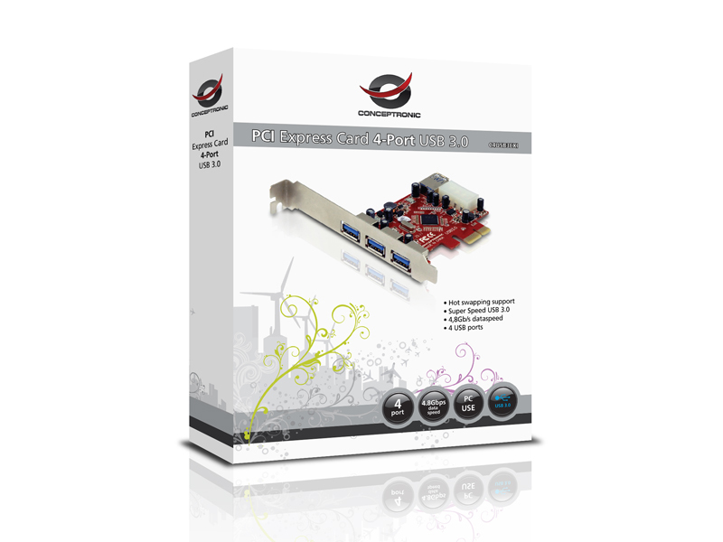 Conceptronic C4USB3EXI - USB-Adapter - PCIe, Ansicht 4