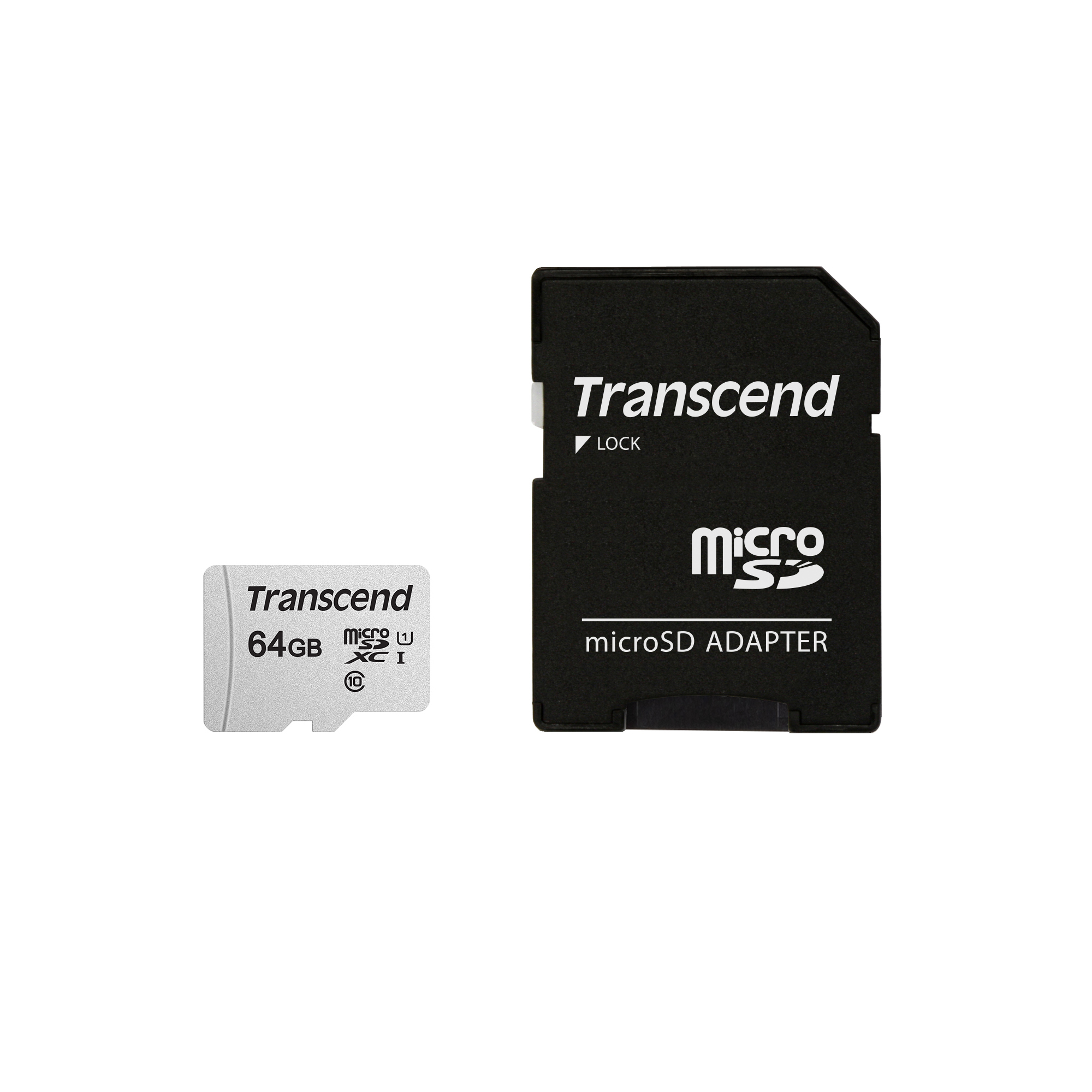 Transcend 300S - Flash-Speicherkarte (Adapter inbegriffen) - UHS-I, Ansicht 2