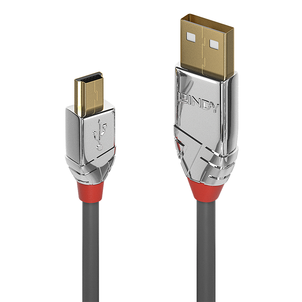 Lindy CROMO - USB-Kabel - USB (M) bis Mini-USB, Typ B (M), Ansicht 2