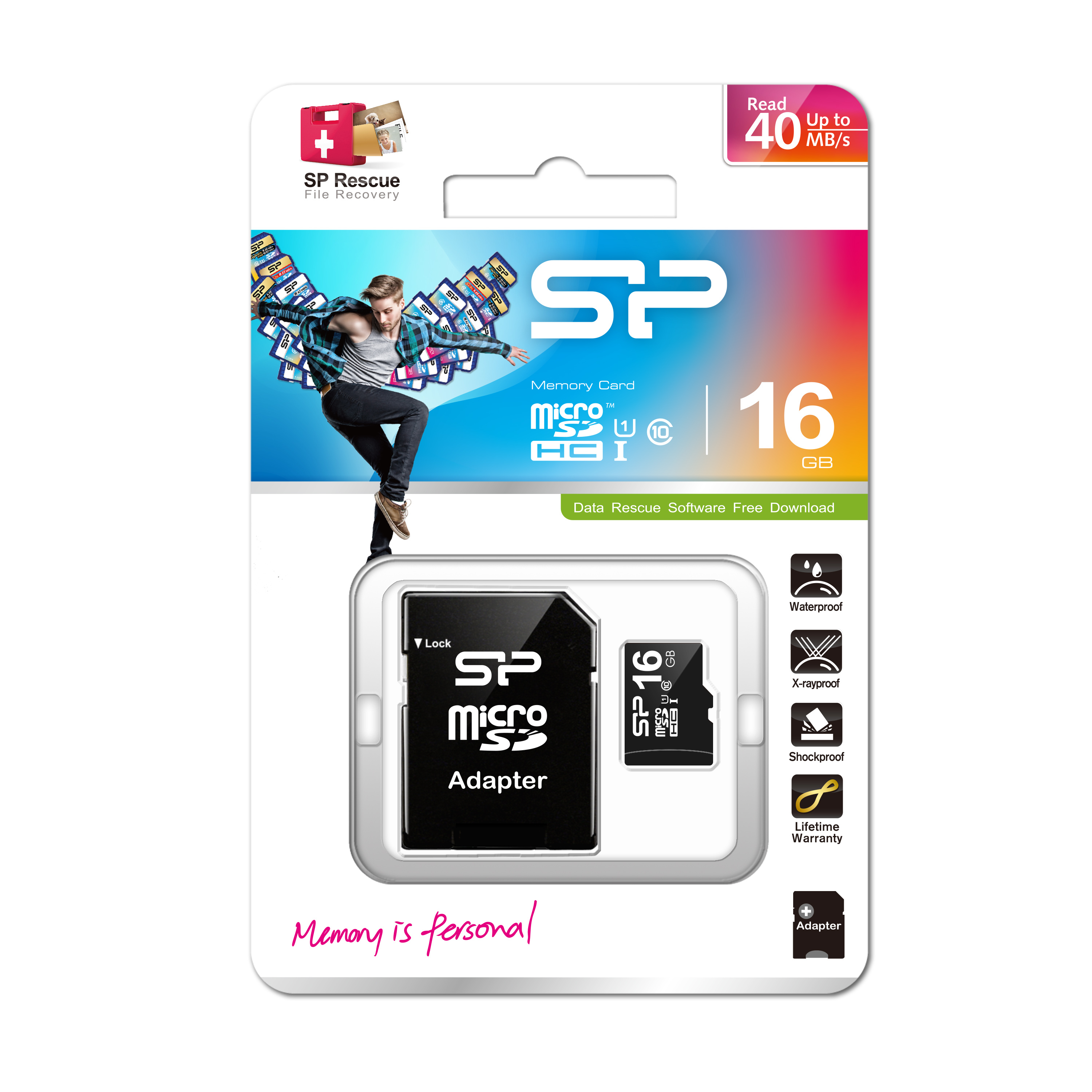 Silicon Power Flash-Speicherkarte (microSDHC/SD-Adapter inbegriffen), Ansicht 3